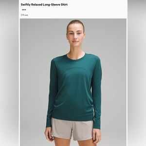 *NEW* Lululemon swiftly relaxed long sleeve